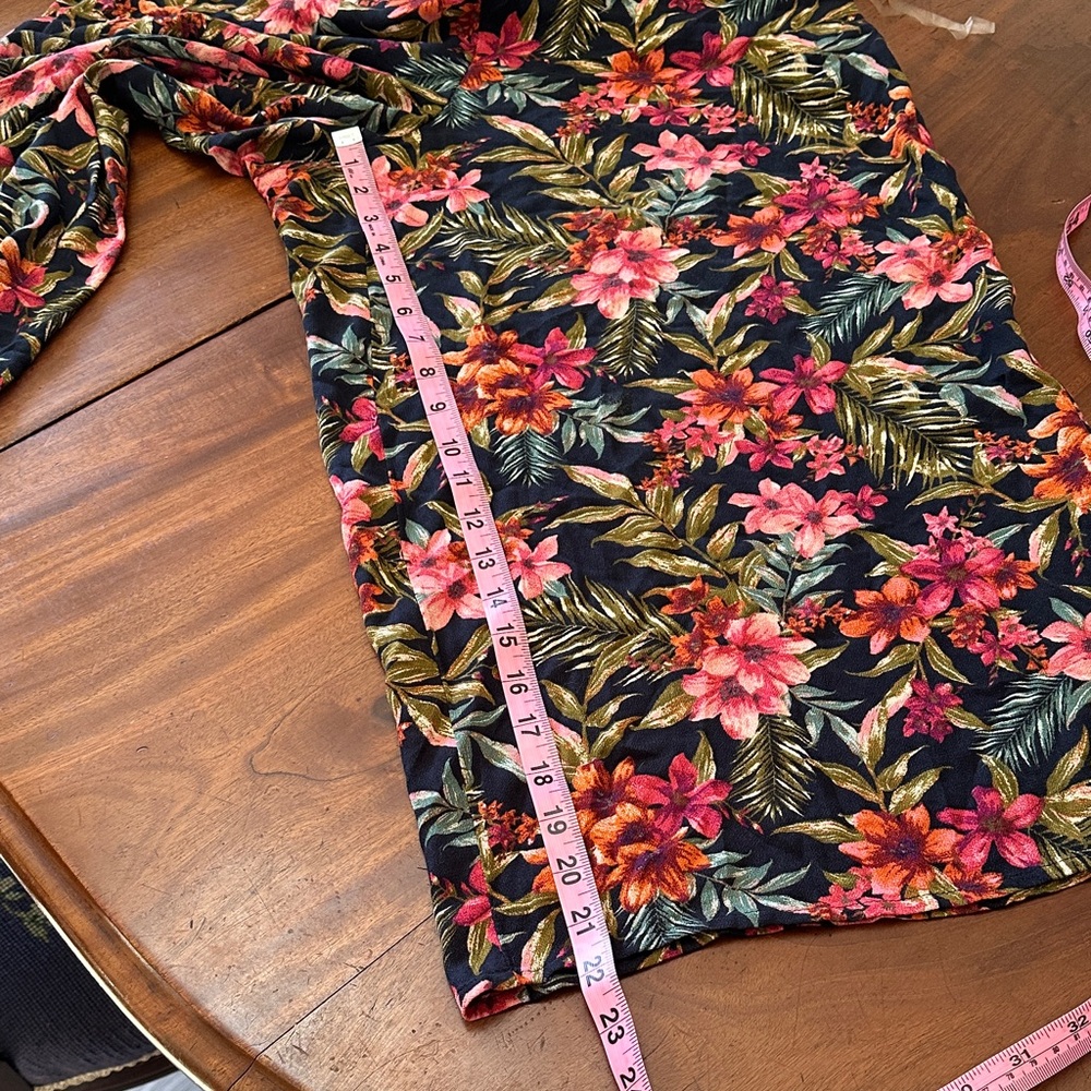 American Eagle Outfitters Floral Jumpsuit - Black and Pink - Picture 12 of 13
